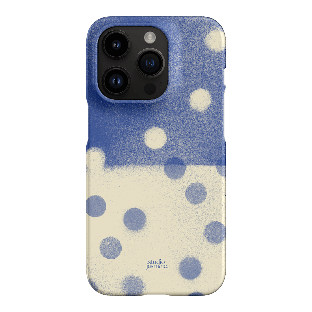 Bleu Polka Dot Printed Phone Cases iPhone 14 Pro / Snap by Jasmine Dowling - The Dairy