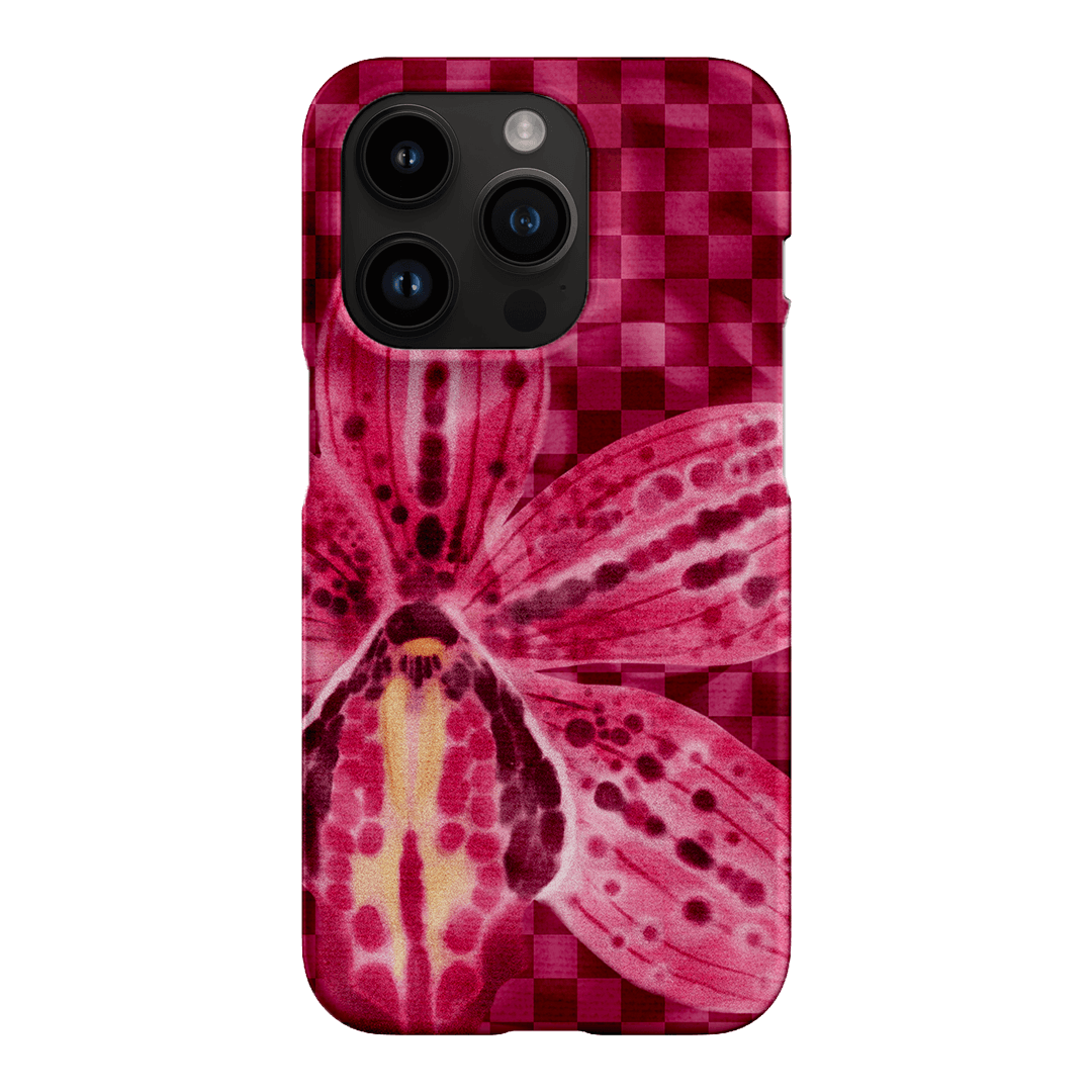 Check Orchid Printed Phone Cases iPhone 14 Pro / Snap by Sally Hungerford - The Dairy