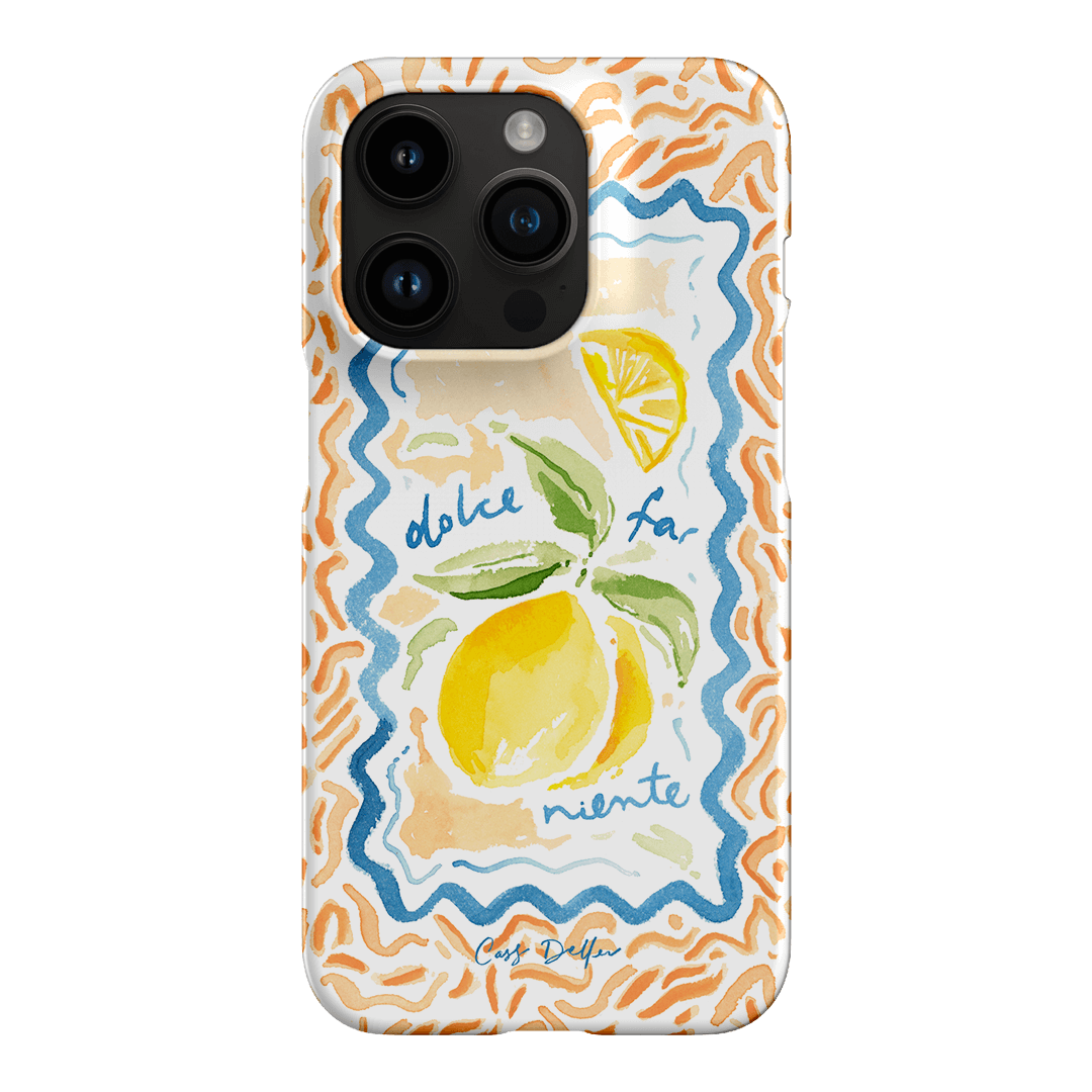 Dolce Far Niente Printed Phone Cases iPhone 14 Pro / Snap by Cass Deller - The Dairy