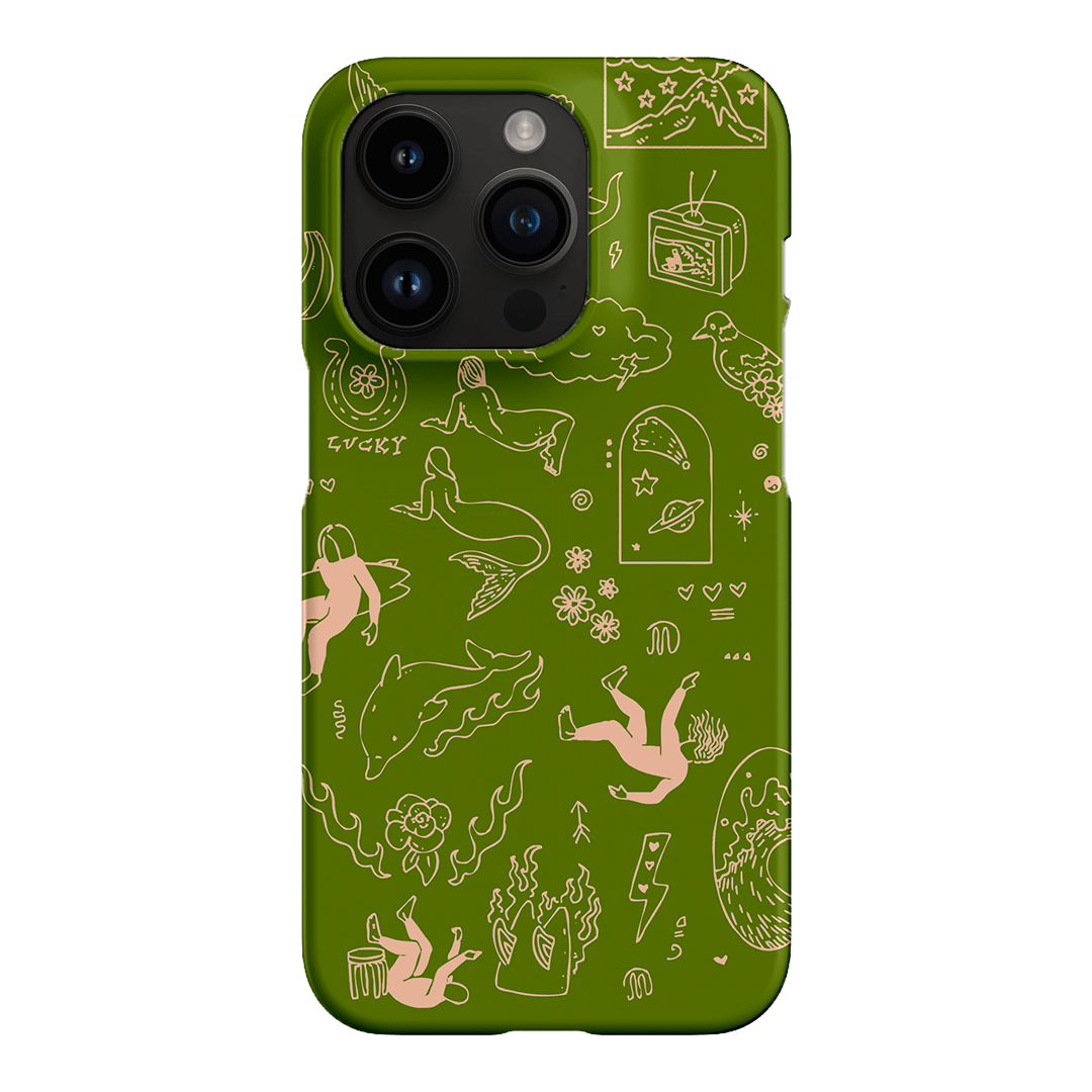 Easty Flash Green Printed Phone Cases iPhone 14 Pro / Snap by Easty Beasty - The Dairy