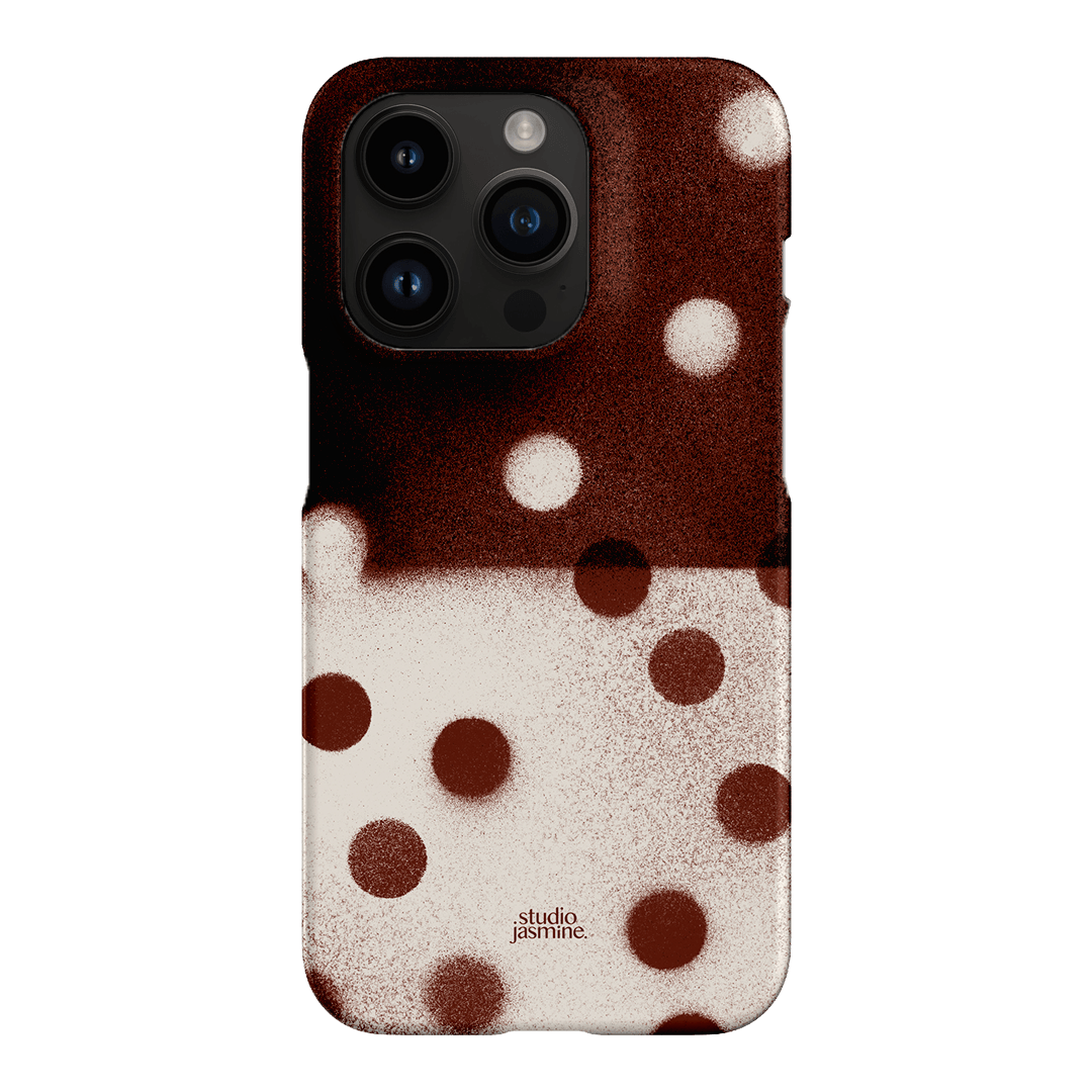 Espresso Polka Dot Printed Phone Cases iPhone 14 Pro / Snap by Jasmine Dowling - The Dairy