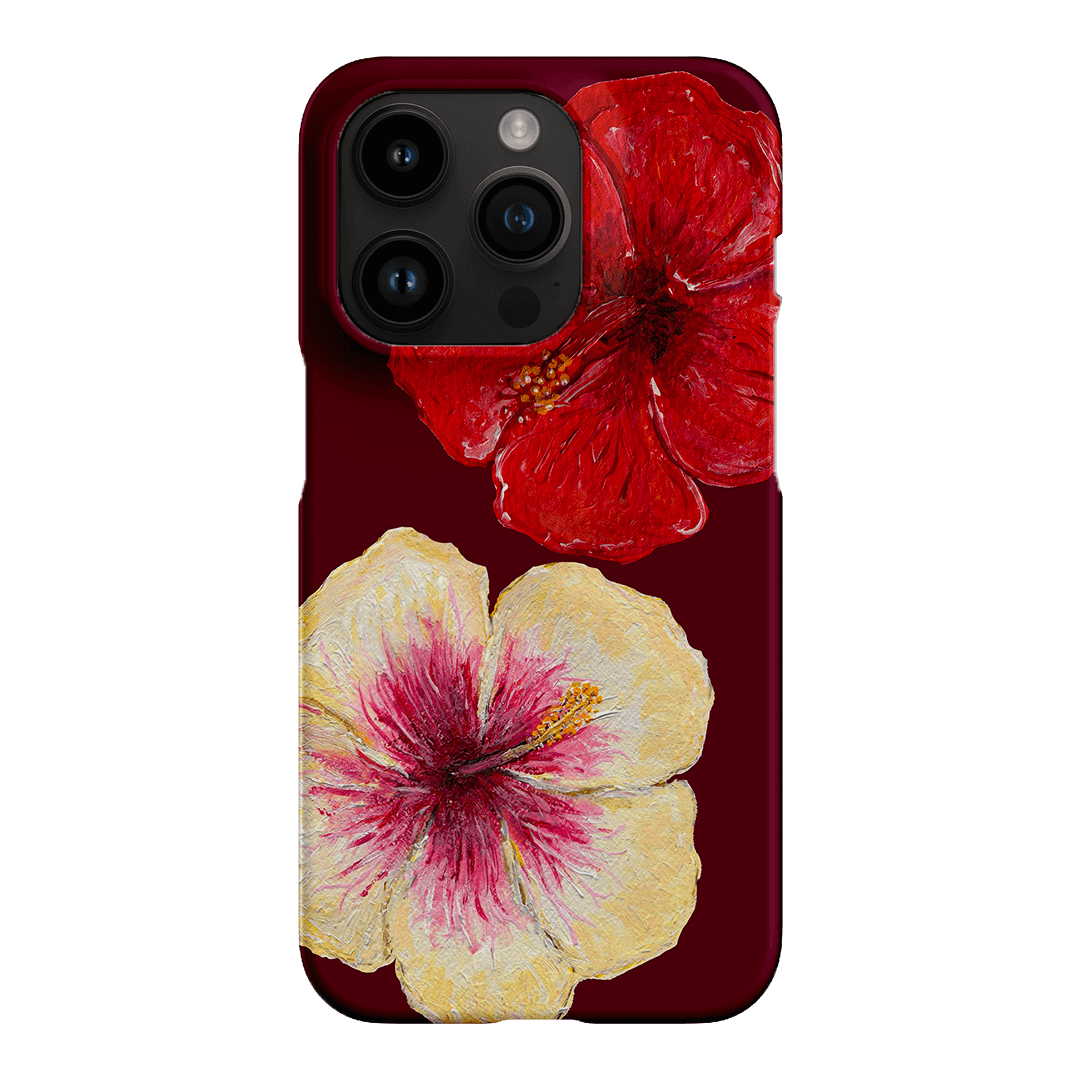 Hibiscus Flower Printed Phone Cases iPhone 14 Pro / Snap by BG. Studio - The Dairy