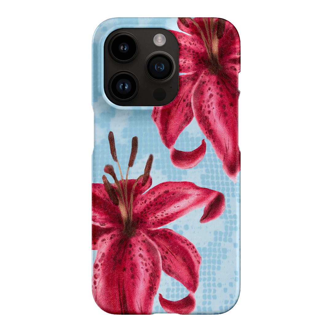 Lillies Printed Phone Cases iPhone 14 Pro / Snap by Sally Hungerford - The Dairy