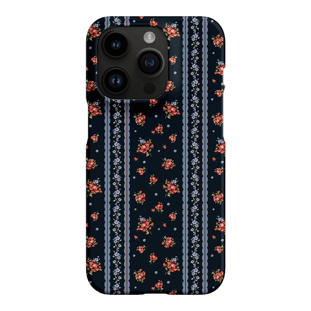 Midnight Stripe Printed Phone Cases iPhone 14 Pro / Snap by Kasiags Art - The Dairy