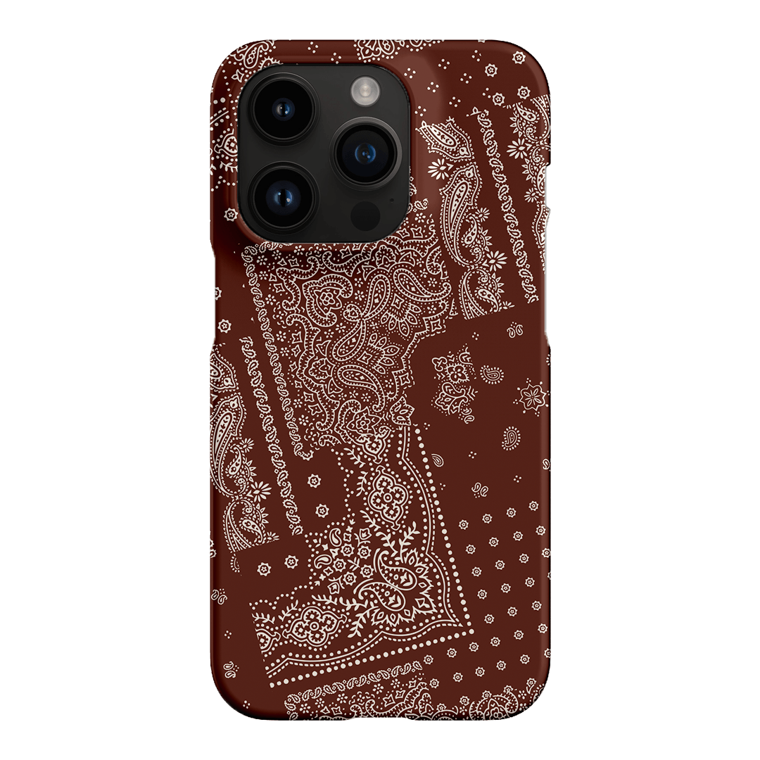 Paisley Cinnamon Printed Phone Cases iPhone 14 Pro / Snap by The Dairy - The Dairy