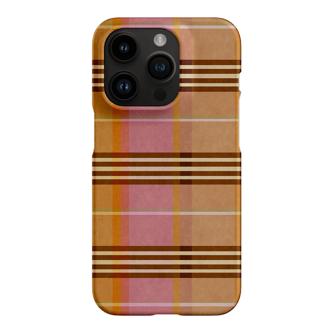 Peachy Plaid Printed Phone Cases iPhone 14 Pro / Snap by Fenton & Fenton - The Dairy