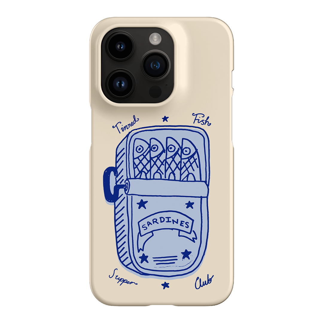 Sardine Social Blue Printed Phone Cases iPhone 14 Pro / Snap by The Dairy - The Dairy