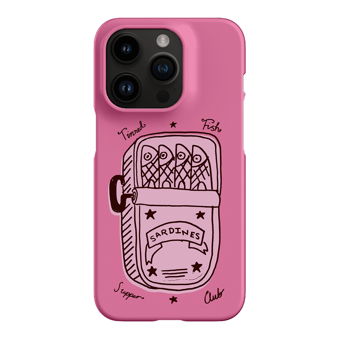 Sardine Social Pink Printed Phone Cases iPhone 14 Pro / Snap by The Dairy - The Dairy