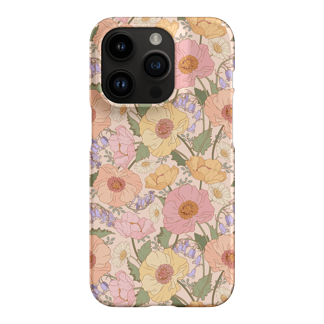 Spring Poppy Printed Phone Cases iPhone 14 Pro / Snap by Kasiags Art - The Dairy