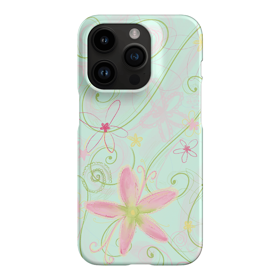 Swirl Blue Printed Phone Cases iPhone 14 Pro / Snap by Kayla Carr - The Dairy