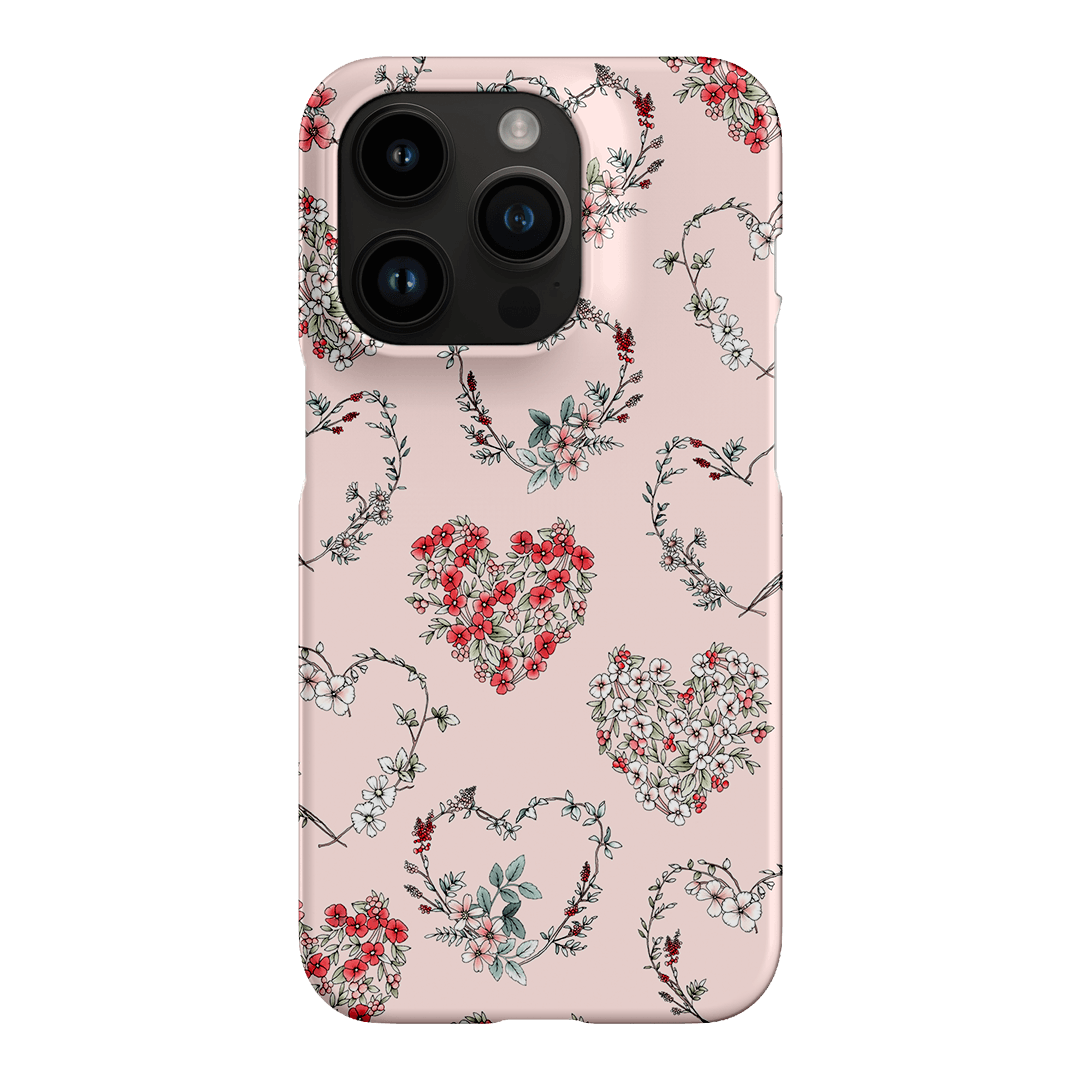 Wild Heart Wreath Printed Phone Cases iPhone 14 Pro / Snap by Typoflora - The Dairy