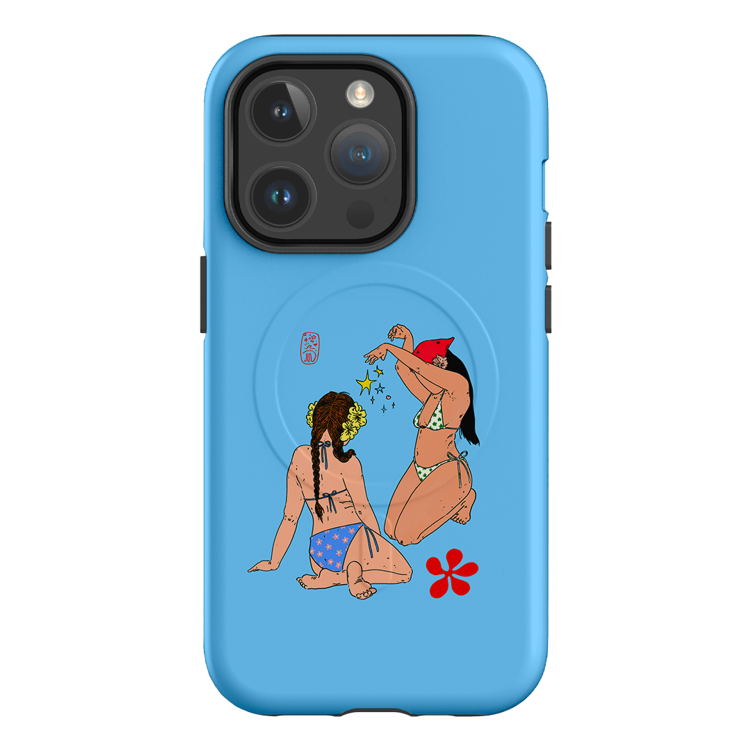 Babe Magic Blue Printed Phone Cases iPhone 14 Pro / Armoured MagSafe by Easty Beasty - The Dairy