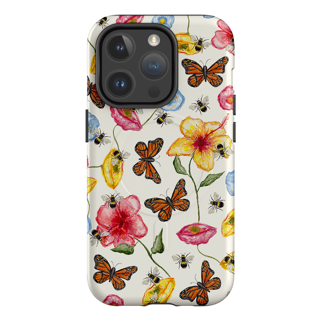 Butterflies & Bees Printed Phone Cases iPhone 14 Pro / Armoured MagSafe by BG. Studio - The Dairy