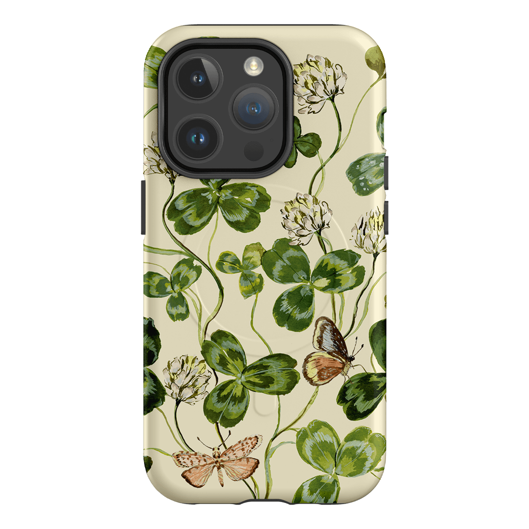 Clover & Butterflies Printed Phone Cases iPhone 14 Pro / Armoured MagSafe by Ellie Mae - The Dairy