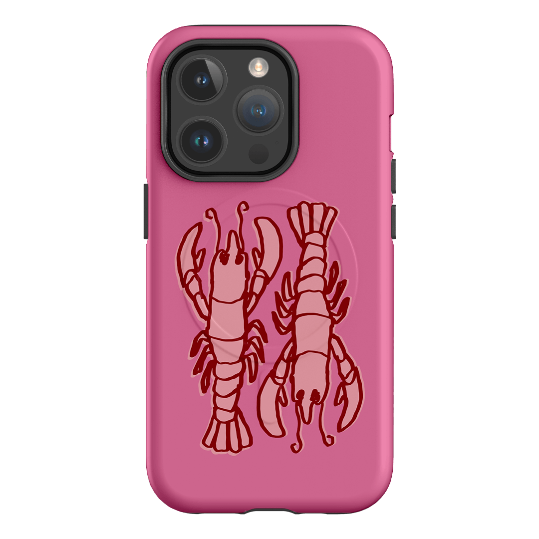 Lobster Love Pink Printed Phone Cases iPhone 14 Pro / Armoured MagSafe by The Dairy - The Dairy