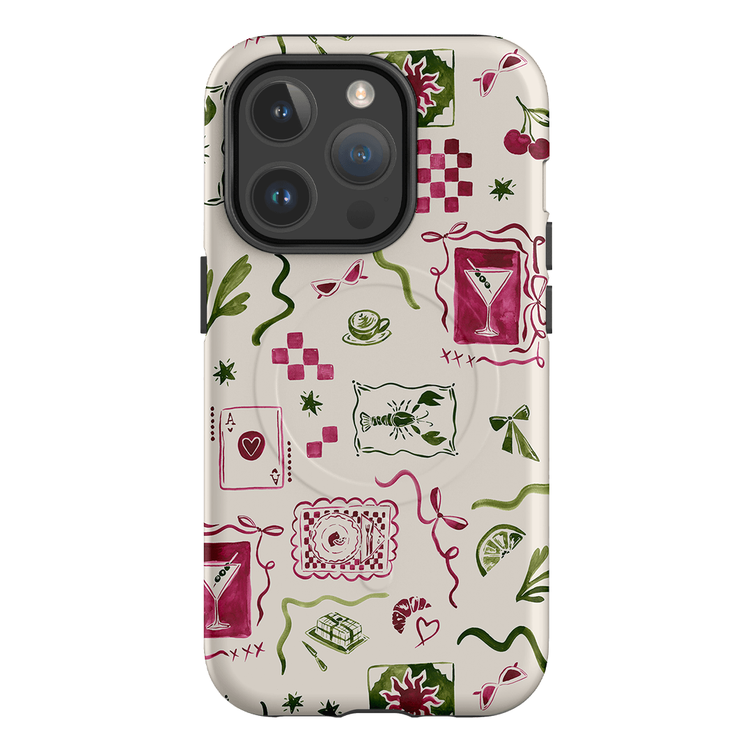 Martini Gal Printed Phone Cases iPhone 14 Pro / Armoured MagSafe by Charlie Taylor - The Dairy