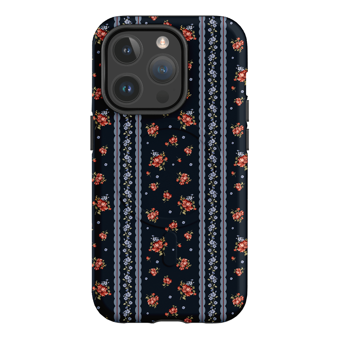 Midnight Stripe Printed Phone Cases iPhone 14 Pro / Armoured MagSafe by Kasiags Art - The Dairy