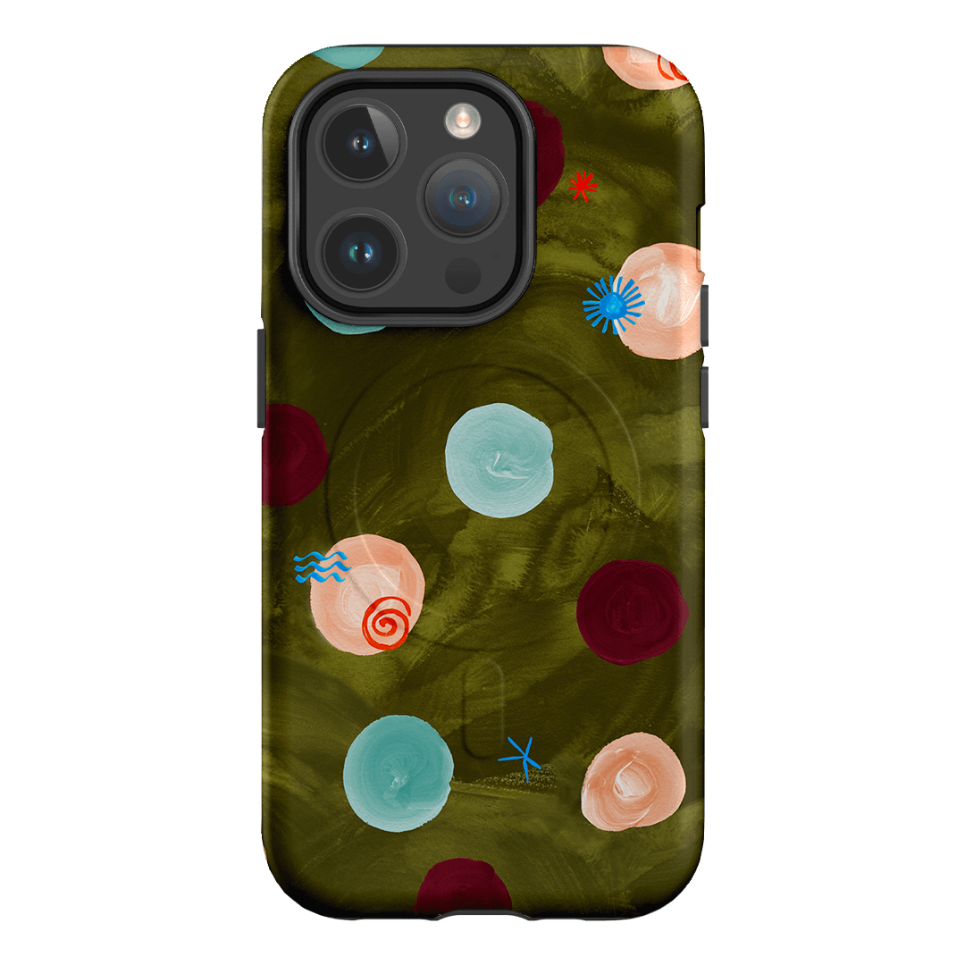 Olive Spot Printed Phone Cases iPhone 14 Pro / Armoured MagSafe by Charlie Taylor - The Dairy