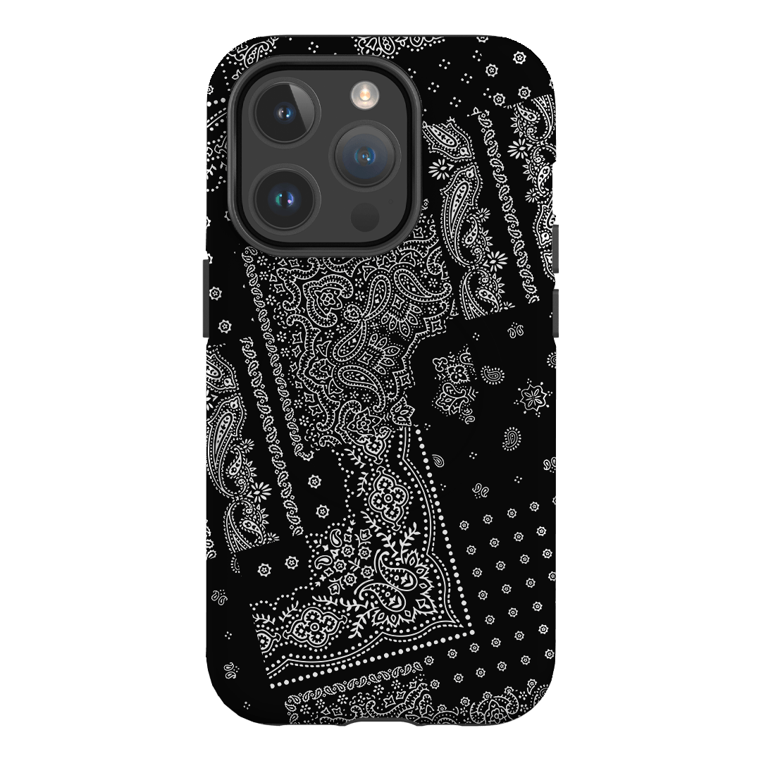 Paisley Noir Printed Phone Cases iPhone 14 Pro / Armoured MagSafe by The Dairy - The Dairy