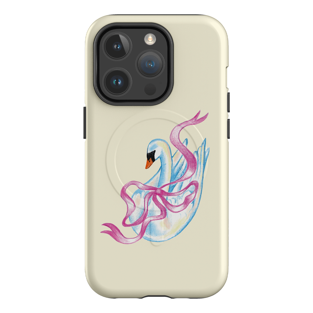Satin Swan Printed Phone Cases iPhone 14 Pro / Armoured MagSafe by Femke Studio - The Dairy