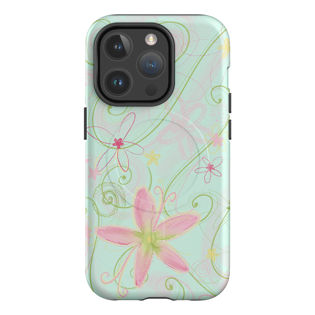 Swirl Blue Printed Phone Cases iPhone 14 Pro / Armoured MagSafe by Kayla Carr - The Dairy