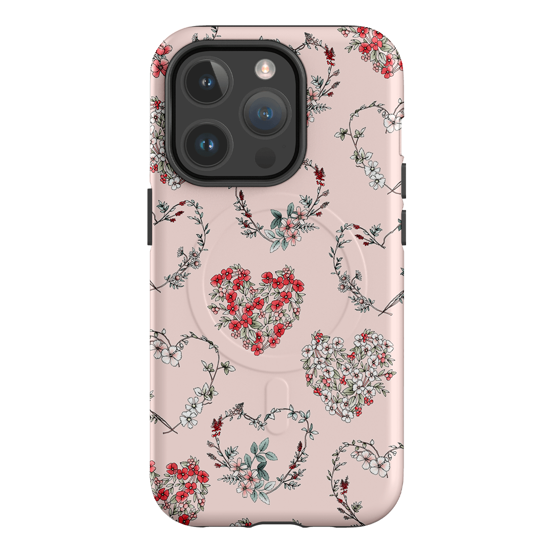 Wild Heart Wreath Printed Phone Cases iPhone 14 Pro / Armoured MagSafe by Typoflora - The Dairy