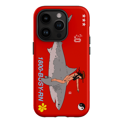 1800-Busy Rn in Red Printed Phone Cases iPhone 14 Pro / Armoured by Easty Beasty - The Dairy