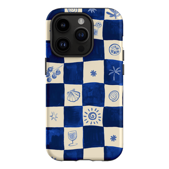 Afternoon Mezze Azure Printed Phone Cases iPhone 14 Pro / Armoured by Charlie Taylor - The Dairy