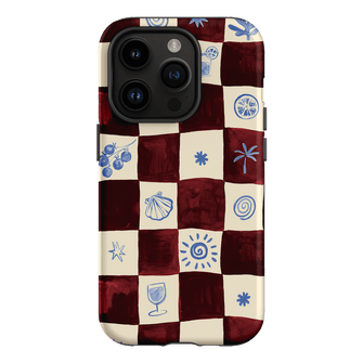 Afternoon Mezze Maroon Printed Phone Cases iPhone 14 Pro / Armoured by Charlie Taylor - The Dairy