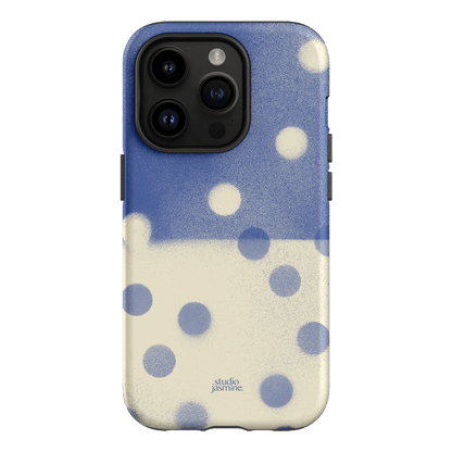 Bleu Polka Dot Printed Phone Cases iPhone 14 Pro / Armoured by Jasmine Dowling - The Dairy