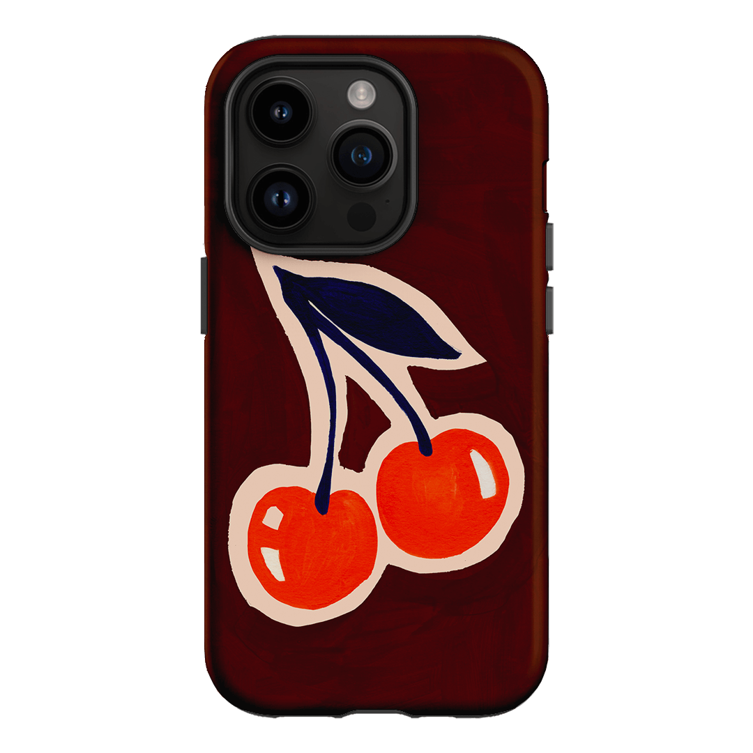 Cherries Printed Phone Cases iPhone 14 Pro / Armoured by Studio Bon - The Dairy