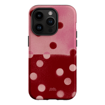 Cherry Polka Dot Printed Phone Cases iPhone 14 Pro / Armoured by Jasmine Dowling - The Dairy