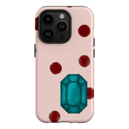 December Turquoise Printed Phone Cases iPhone 14 Pro / Armoured by Joiana - The Dairy