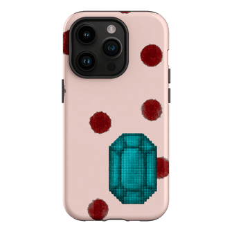 December Turquoise Printed Phone Cases iPhone 14 Pro / Armoured by Joiana - The Dairy