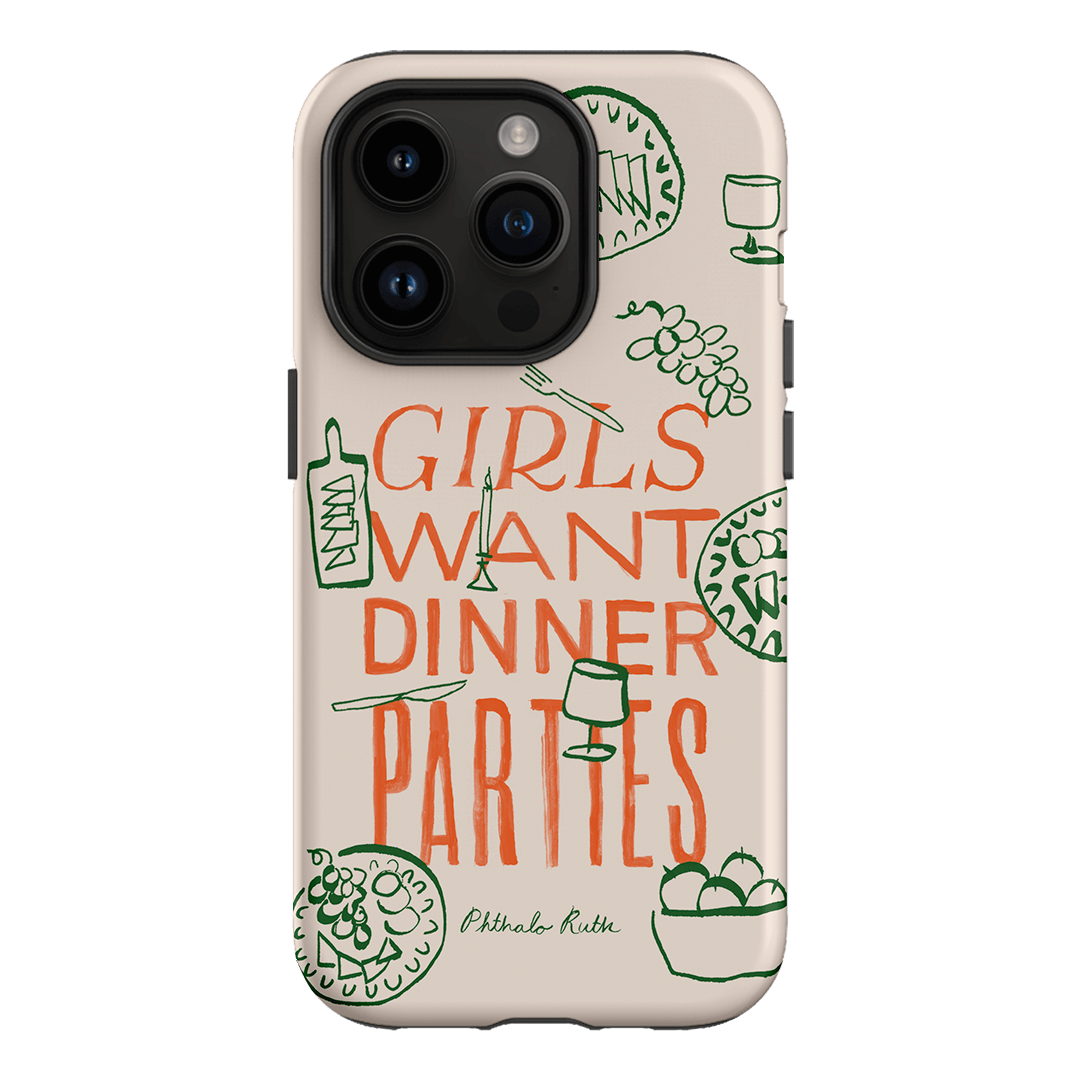 Dinner Parties Printed Phone Cases iPhone 14 Pro / Armoured by Phthalo Ruth - The Dairy