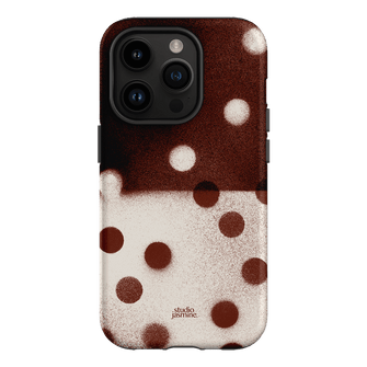 Espresso Polka Dot Printed Phone Cases iPhone 14 Pro / Armoured by Jasmine Dowling - The Dairy