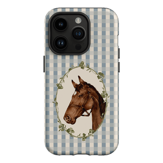Gingham Horse Printed Phone Cases iPhone 14 Pro / Armoured by Kasiags Art - The Dairy