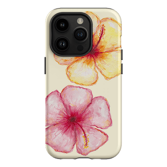 Hibiscus Flower Yellow Printed Phone Cases iPhone 14 Pro / Armoured by BG. Studio - The Dairy