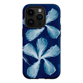Hibiscus Cyanotype Printed Phone Cases iPhone 14 Pro / Armoured by Sally Hungerford - The Dairy