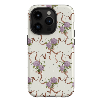 Hydrangea Ribbon Printed Phone Cases iPhone 14 Pro / Armoured by Veronica Tucker - The Dairy