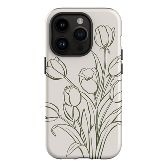 Inked Tulips Printed Phone Cases iPhone 14 Pro / Armoured by Typoflora - The Dairy