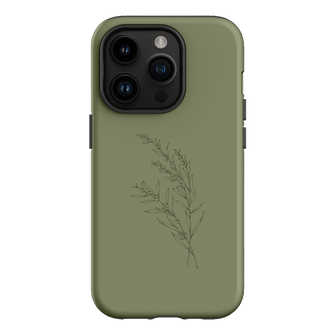 Khaki Wattle Printed Phone Cases by Typoflora - The Dairy