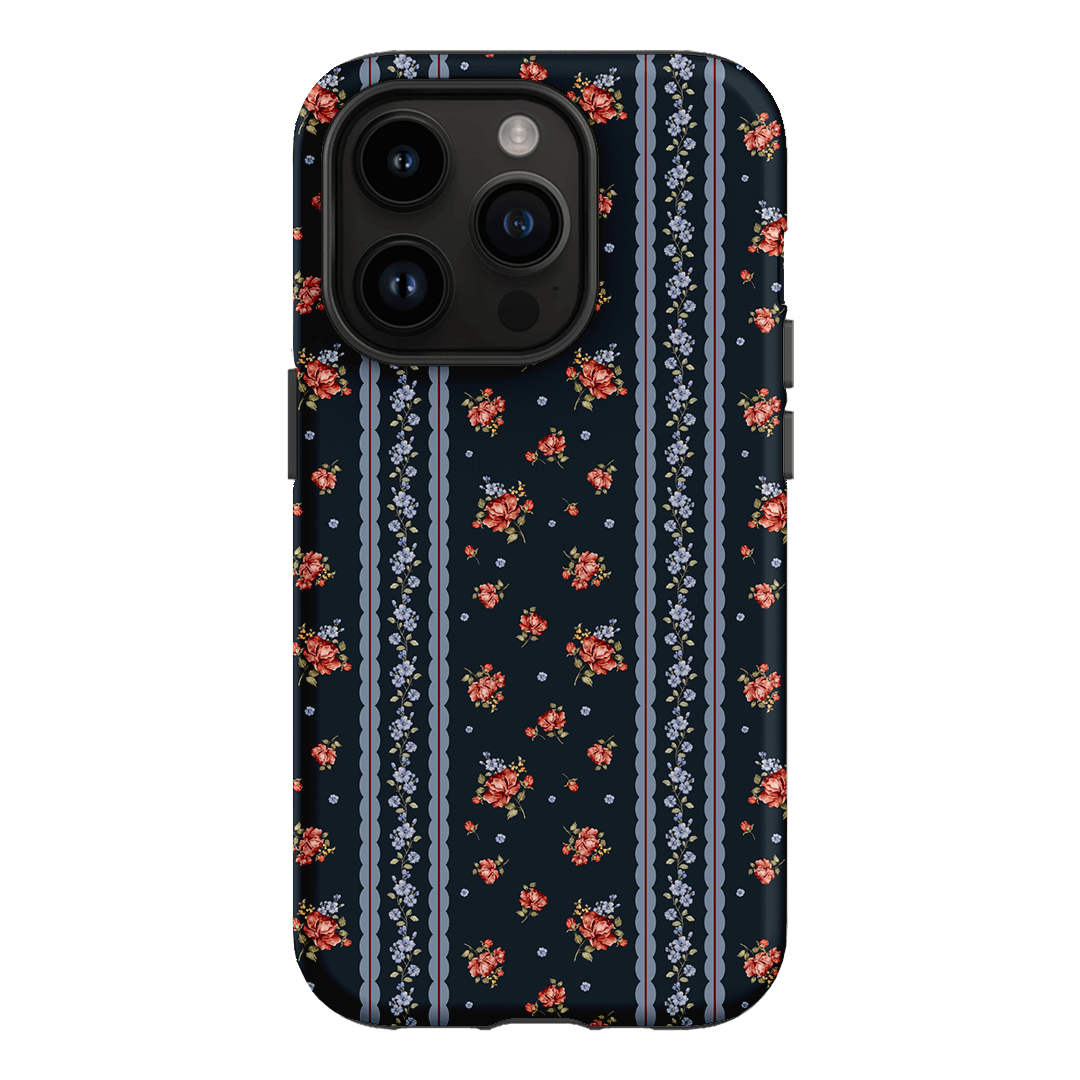 Midnight Stripe Printed Phone Cases iPhone 14 Pro / Armoured by Kasiags Art - The Dairy