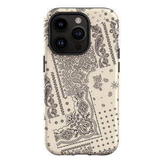 Paisley Ecru Printed Phone Cases iPhone 14 Pro / Armoured by The Dairy - The Dairy