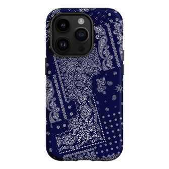 Paisley Indigo Printed Phone Cases iPhone 14 Pro / Armoured by The Dairy - The Dairy