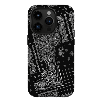 Paisley Noir Printed Phone Cases iPhone 14 Pro / Armoured by The Dairy - The Dairy