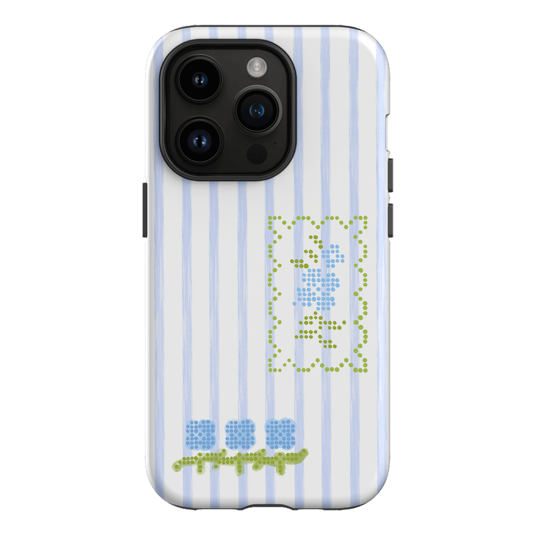 Patchwork Blue Printed Phone Cases iPhone 14 Pro / Armoured by Kayla Carr - The Dairy