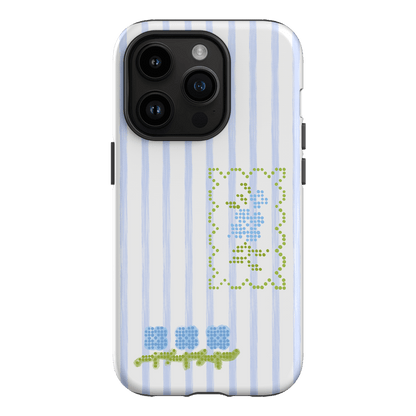 Patchwork Blue Printed Phone Cases iPhone 14 Pro / Armoured by Kayla Carr - The Dairy