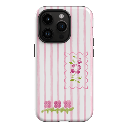 Patchwork Pink Printed Phone Cases iPhone 14 Pro / Armoured by Kayla Carr - The Dairy