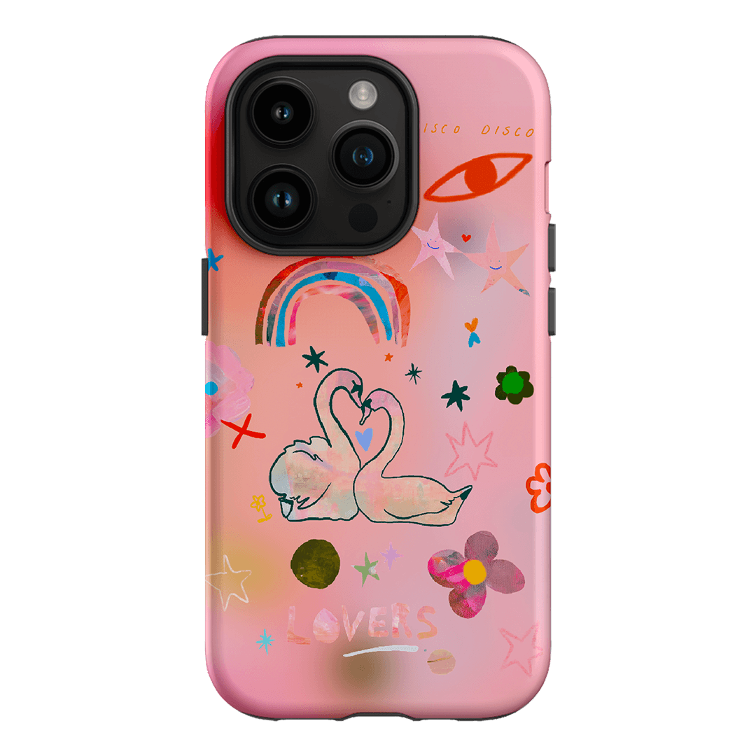 Pink Swan Printed Phone Cases iPhone 14 Pro / Armoured by Kate Eliza - The Dairy